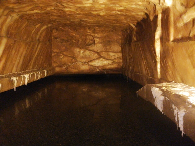 Inside view of salt mine khewra