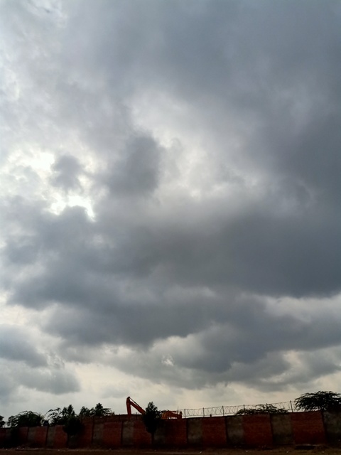 Grey clouds before rain 