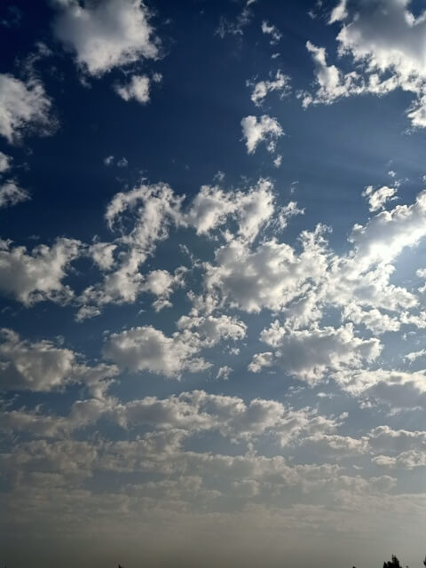 White attractive clouds 
