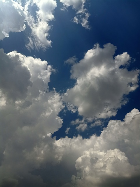 Cloudy blue sky picture 