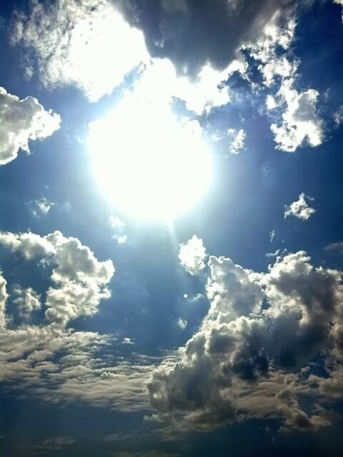 Sunny day with clouds 