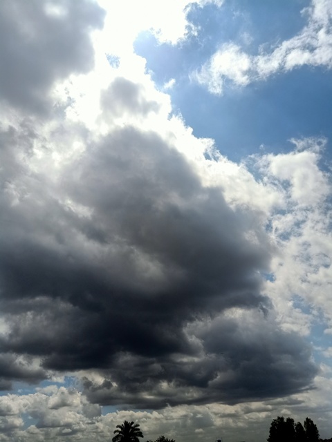 Dark grey clouds 
