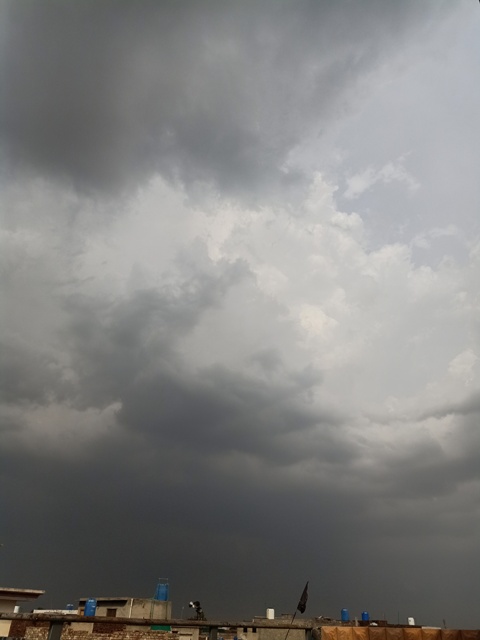 Clouds before rain image 