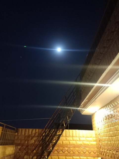 Moon and terrace lights view image 
