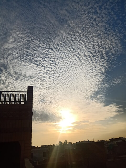 Beautiful clouds in the evening 