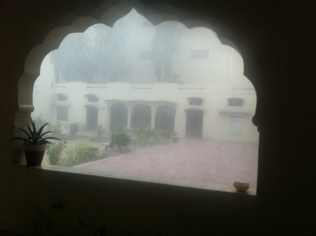 Hailing view from veranda 