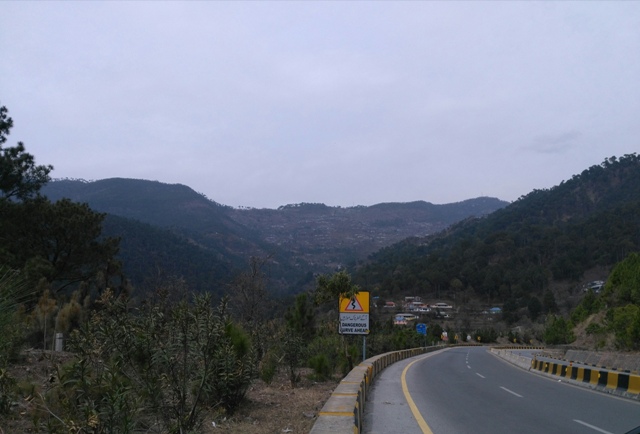 A road through mountains