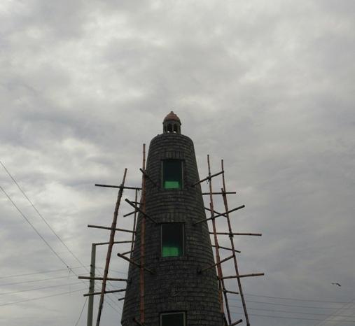 A tower under construction