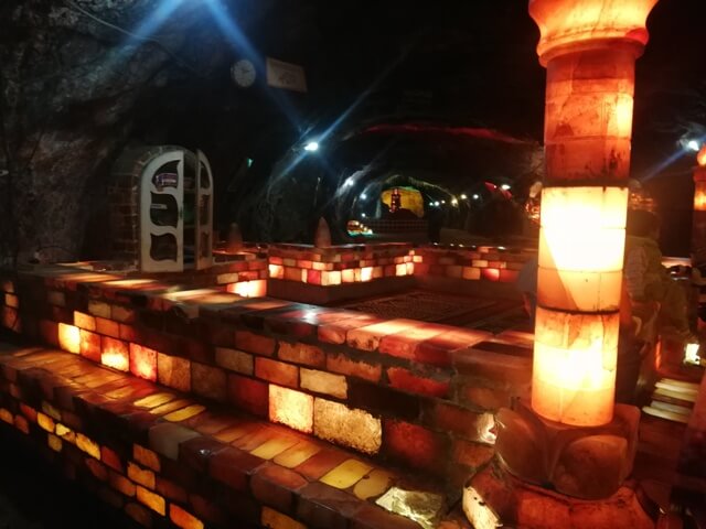 Salt mosque inside a salt mine
