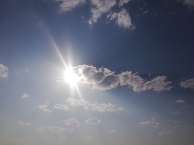 Cloud with sun