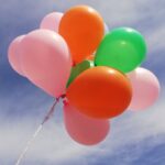 Colorful balloons editorial picture