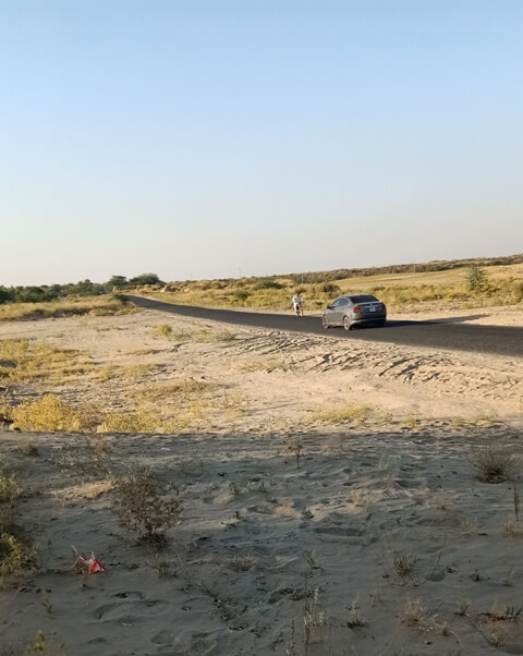 A road through desert