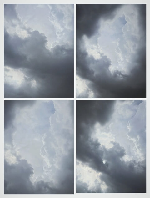 Dark clouds collage 
