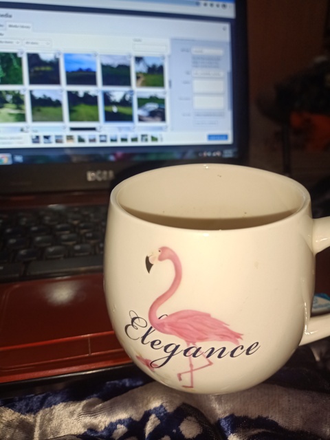 Tea and work image 