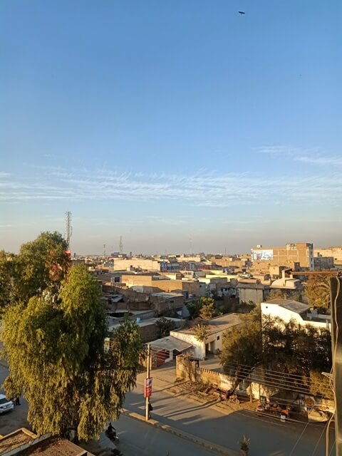 City buildings from a rooftop 