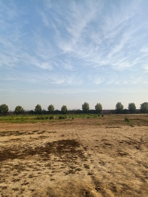 A ground with attractive sky 