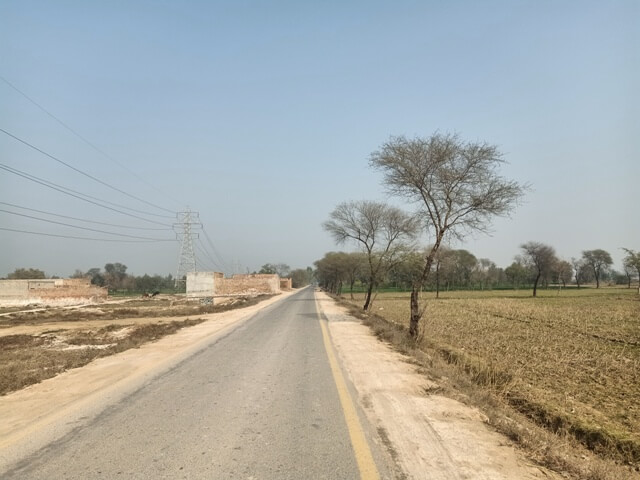 A small road to a village 
