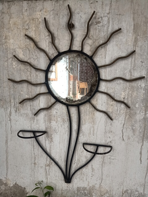 Sun flower mirror 