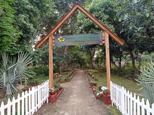 Garden entrance decor 