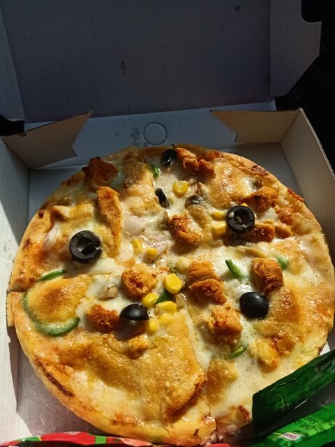Pizza with olives 